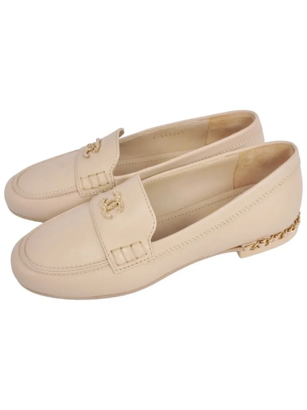 Chanel Loafers Moccasins CC Logo